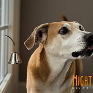 Mighty Paw Metal Potty Bell, an All Metal Dog Doorbell with Sleek Silver Bell and Support, The Thick-Walled Durable Bell Optimizes Sound Quality. Includes Free Training Tips