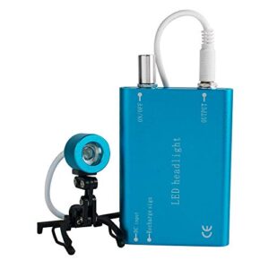 denshine portable head light lamp for dental surgical medical binocular loupe - blue