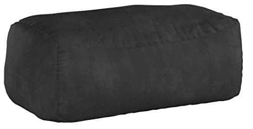 Sofa Sack - Plush Bean Bag with Super Soft Microsuede Cover - XL Memory Foam Stuffed Lounger Chairs for Kids, Adults, Couples - Jumbo Furniture - Charcoal 7.5'