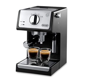 de'longhi a-3220-rmb espresso cappuccino maker manual frother, 9.6 x 7.2 x 11.9, black