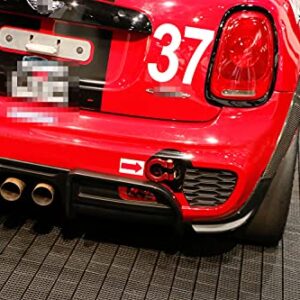 iJDMTOY Red Track Racing Style Tow Hook Ring Compatible with Mini Cooper (Gen1 R50 R51 R52 R53 R55 Gen2 R56 R57 R58 R59), Made of Lightweight Aluminum