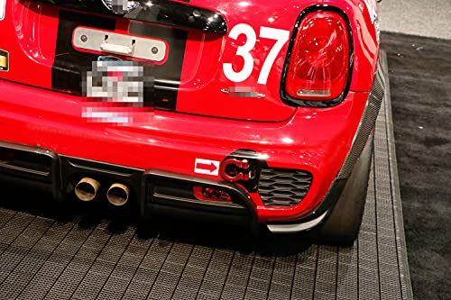iJDMTOY Red Track Racing Style Tow Hook Ring Compatible with Mini Cooper (Gen1 R50 R51 R52 R53 R55 Gen2 R56 R57 R58 R59), Made of Lightweight Aluminum