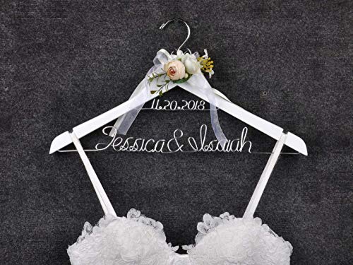 Bride hanger, wedding hanger, Mr & Mrs hanger, custom hanger, bridesmaid, maid, personalized bridal hanger (date/letter), doctor, graduation dress hanger