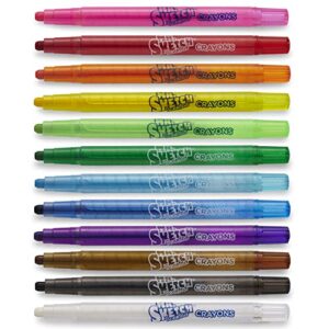 Mr. Sketch Scented Twistable Crayons, Assorted, 12 Pack