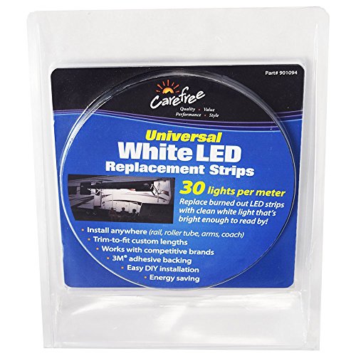 Carefree 901092 Universal White LED 30 LPM Replacement LED Light Strip for RV Awnings,1 Pack