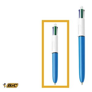 BIC 4 Colours Family Pen Pack - Variety Pack of 4 Pens Total (2 Original Size and 2 Mini Size) - Mix of Original and Fashion Colour Inks