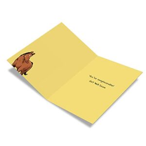 NobleWorks - Funny Get Well Soon Card with Envelope - Surgery Humor, Feel Better Recovery Greeting Card - Hip Replacement C1770GWG
