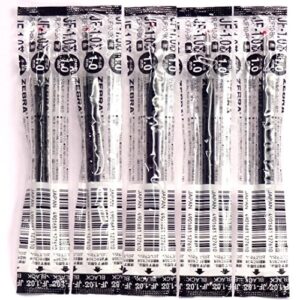 zebra 1.0mm black ink refill (jf-1.0), for zebra sarasa clip 1.0 gel ballpoint pen(jje15-bk), × 5 pack/total 5 pcs (japan import) [komainu-dou original package]
