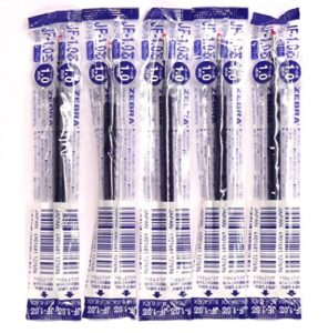 zebra 1.0mm blue black ink refill (jf-1.0), for zebra sarasa clip 1.0 gel ballpoint pen(jje15-fb), × 5 pack/total 5 pcs (japan import) [komainu-dou original package]