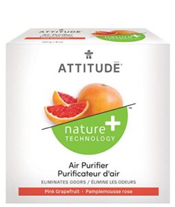 attitude natural air purifier with activated carbon filter, hypoallergenic, pink grapefruit, 8 oz, 15226
