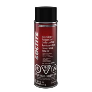 LOCTITE 502908 Rubberized Undercoating for Automotive: Heavy-Duty Undercoating, All-Purpose Coating, Durable and Flexible Formula | Black, 16 oz Aerosol Can (PN: 502908)