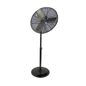 schaefer ventilation tw30b-prb twister oscillating circulation fan, 30", black osha guards and round pedestal