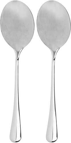 Cornucopia Stainless Steel X-Large Serving Spoons (2-Pack), Serving Utensil, Buffet & Banquet Style Serving Spoons-(2 Spoons)