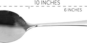 Cornucopia Stainless Steel X-Large Serving Spoons (2-Pack), Serving Utensil, Buffet & Banquet Style Serving Spoons-(2 Spoons)