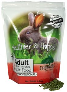 sherwood pet health professional adult rabbit food (4.5 lb)