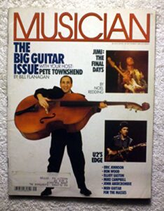 pete townshend (the who) - the guitar issue - musician magazine - #95 - september 1986