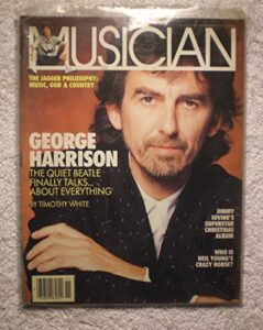 george harrison - musician magazine - #109 - november 1987