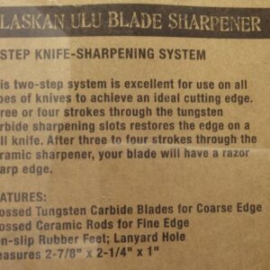 Alaskan Ulu Blade Knife Sharpener 2 Step knife Sharpening System