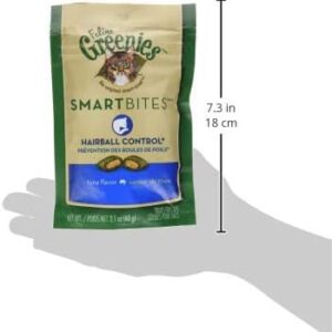 GREENIES Smartbites Hairball Control Tuna - 2.1 Oz, Pack of 4