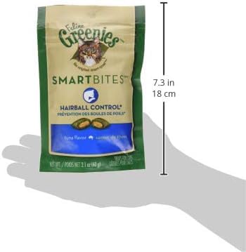 GREENIES Smartbites Hairball Control Tuna - 2.1 Oz, Pack of 6