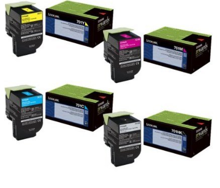 Lexmark High Yield Black, Standard Yield Colors, Lexmark CS310 CS310n Lexmark CS410dn/Lexmark CS410n/Lexmark CS510de