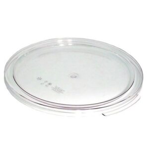 cambro rfscwc2135 camwear round storage lid, clear, 2 & 4 qt., pack of 6