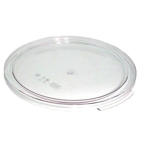 Cambro RFSCWC2135 Camwear Round Storage Lid, Clear, 2 & 4 qt., Pack of 6