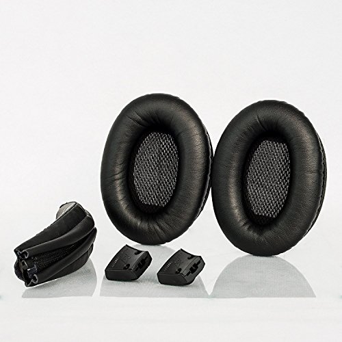 Premium Replacement SoundTrue Around-Ear 2 Ear Pads / AE2 Ear Pads Cushions Compatible with Bose SoundTrue AE2 (2015 Model), Bose Around-Ear 2 (2012 Model) and Bose SoundTrue AE1 Headphones (Black)