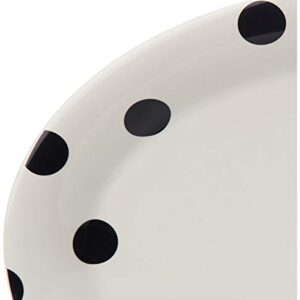 Kate Spade Deco Dot 14" Oval Serving Platter, 2.95 LB, White