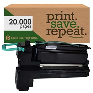 print.save.repeat. lexmark c792x1kg black extra high yield remanufactured toner cartridge for c792 laser printer [20,000 pages]