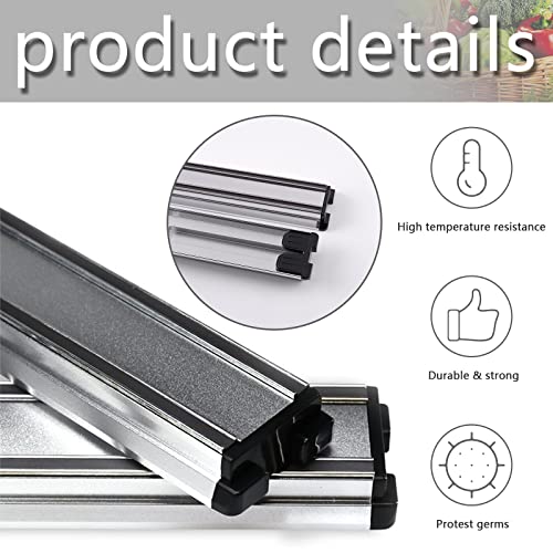 MEKBOK 16" Stainless Steel Wall Mount Magnetic Knife Holder - Professional Magnetic Knife Bar - Space Saving Knife Holder/Bar with Strong Magnetic Pull - Rust Free