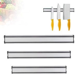 MEKBOK 16" Stainless Steel Wall Mount Magnetic Knife Holder - Professional Magnetic Knife Bar - Space Saving Knife Holder/Bar with Strong Magnetic Pull - Rust Free