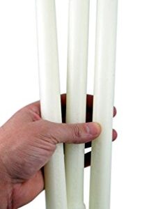 Cathedral Brand 51% Beeswax Short 4's Candles with Self-Fitting Ends, 7/8 Inch x 12 Inch, Box of 24