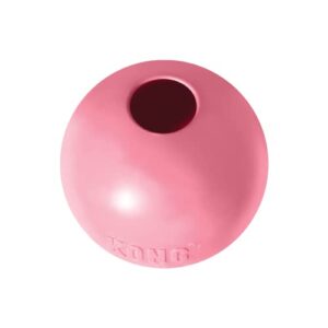 kong - puppy ball - soft rubber, dog fetch toy for teething pups (assorted colors) - for small puppies