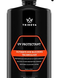 TriNova UV Protectant Spray - for Vinyl, Plastic, Rubber, Fiberglass, Leather & More - Prevents Fading & Cracking from UV Damage - Restores Color & Repels Dirt - Free of Residue (18 oz)