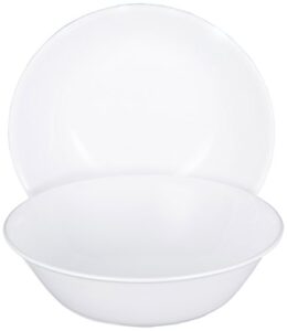 corelle livingware winter frost white 2-qt serving bowl