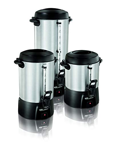 Proctor Silex 45100 100 Cup Brushed Aluminum Coffee Urn, Silver