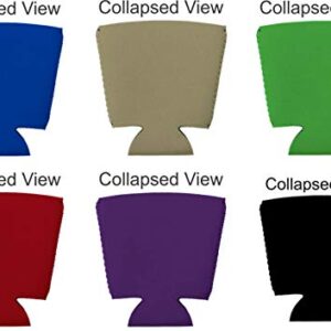 Blank Neoprene Party Cup Coolies (Variety Color 6 Pack)