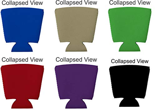 Blank Neoprene Party Cup Coolies (Variety Color 6 Pack)