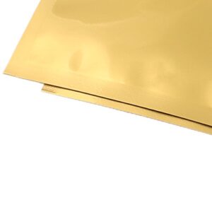 (100/Order) Shiny Gold Double-Sided Foil Resealable Top Lock Bags Exterior Size 7.5x10cm (3x4")