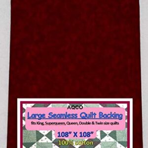 Quilt Backing, Large, Seamless, from AQCO, Brick Red, 44395-108