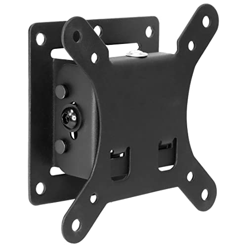 Mount-It! Small TV Monitor Wall Mount | RV TV Mount | Quick Release | Fits 13 15 17 19 20 21.5 24 25 27 32 Inch Screens | 75 100 VESA Compatible | Low-Profile Slim Design | 30lb Capacity