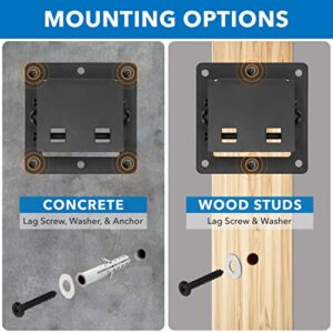 Mount-It! Small TV Monitor Wall Mount | RV TV Mount | Quick Release | Fits 13 15 17 19 20 21.5 24 25 27 32 Inch Screens | 75 100 VESA Compatible | Low-Profile Slim Design | 30lb Capacity