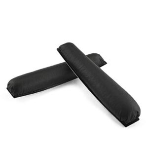 geekria protein leather headband pad compatible with sennheiser px100, px200, px80 headphone replacement headband/headband cushion/replacement pad repair parts (black).