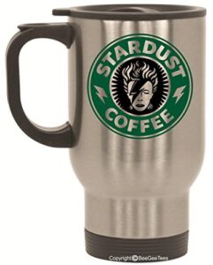 beegeetees star coffee travel mug or tea cup movie inspired (14 oz silver)