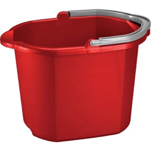 sterilite 11215806 16 quart red dual spout pail