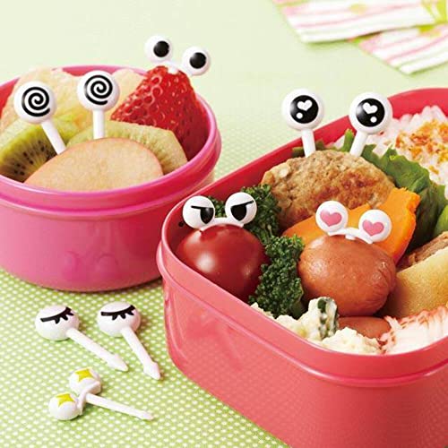 Torune Love Love Eyes Face Food Picks for Bento Box Lunch Box