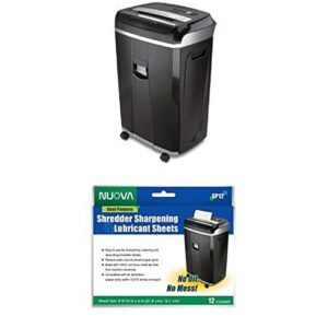 aurora jamfree au2030xa 20-sheet crosscut-cut paper / cd / credit card shredder/ 60 minutes continuous run time and sharpening and lubricating sheets
