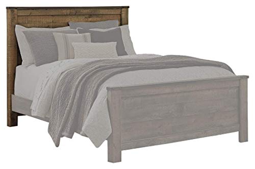 Signature Design by Ashley Trinell Rustic Panel Headboard, Queen, Warm Brown