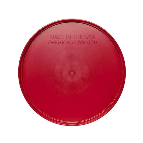 Chemical Guys IAI518 Car Wash Bucket Lid, Red (Can Be Used as Seat, Storage, Etc) - Fits Chemical Guys Bucket & Other Standard Buckets; Bucket Not Included